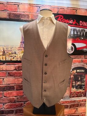 Tan Dress Vest